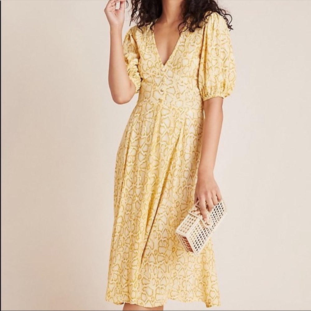 Faithful the brand Delia python dress